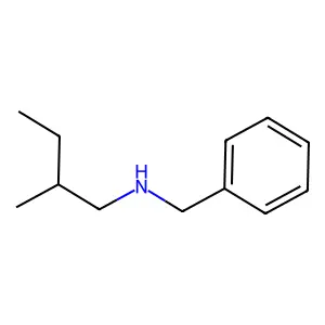 Benzenemethanamine, N-(2-methylbutyl)- structure