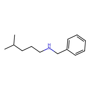 Benzenemethanamine, N-(4-methylpentyl)- structure