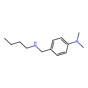 Benzenemethanamine, N-butyl-4-(dimethylamino)- structure