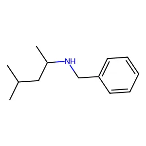 Benzenemethanamine, N-(1,3-dimethylbutyl)- structure