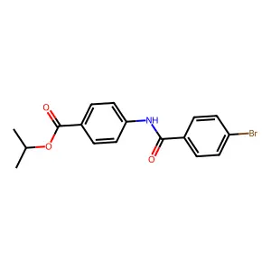Propan-2-yl 4-[(4-bromobenzoyl)amino]benzoate structure