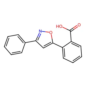 2-(3-phenyl-1,2-oxazol-5-yl)benzoic Acid structure