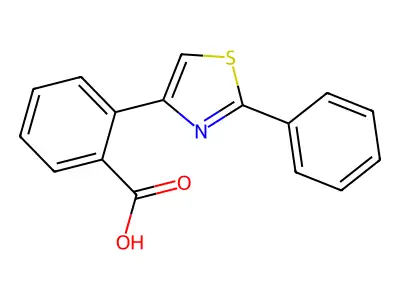 2-(2-Phenyl-1,3-thiazol-4-yl)benzoic acid structure