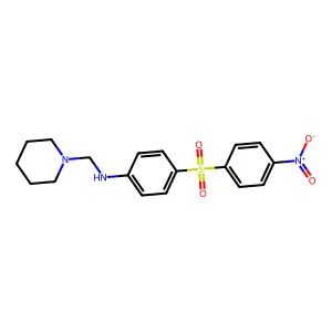 4-(4-Nitrobenzene-1-sulfonyl)-N-[(piperidin-1-yl)methyl]aniline structure