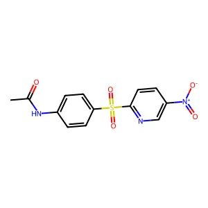 4'-(5-Nitro-2-pyridinylsulfonyl)acetanilide structure