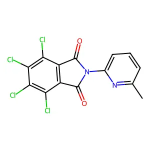 4,5,6,7-Tetrachloro-2-(6-methylpyridin-2-yl)isoindole-1,3-dione structure
