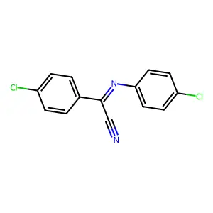 4-chloro-N-(4-chlorophenyl)benzenecarboximidoyl cyanide structure