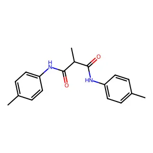 2-methyl-N,N'-bis(4-methylphenyl)propanediamide structure