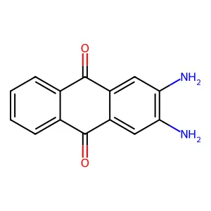 9,10-Anthracenedione, 2,3-diamino- structure