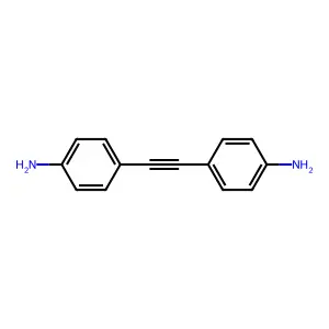 Bis(4-aminophenyl)acetylene structure