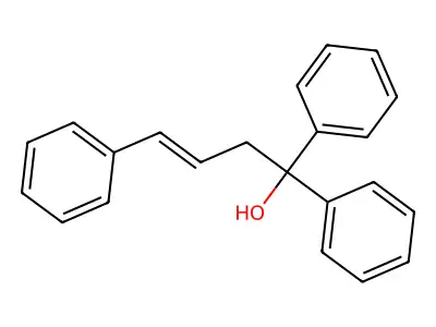 1,1,4-Triphenylbut-3-en-1-ol structure