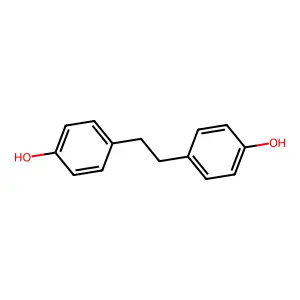 1,2-Bis(4-hydroxyphenyl)ethane structure