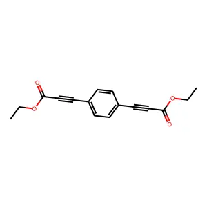 Ethyl 3-[4-(3-ethoxy-3-oxoprop-1-ynyl)phenyl]prop-2-ynoate structure