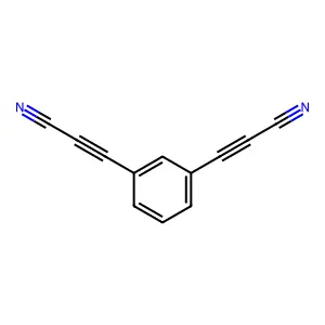3-[3-(2-Cyanoethynyl)phenyl]prop-2-ynenitrile structure