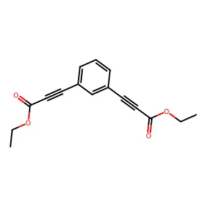 Diethyl 3,3'-(1,3-phenylene)di(prop-2-ynoate) structure