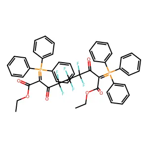 diethyl 4,4,5,5,6,6-hexafluoro-3,7-dioxo-2,8-bis(triphenyl- structure