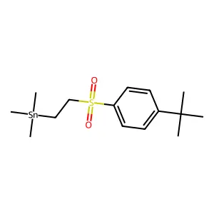 [2-(4-tert-Butylbenzene-1-sulfonyl)ethyl](trimethyl)stannane structure