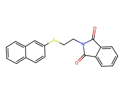 2-[2-(2-Naphthalenylthio)ethyl]-1H-isoindole-1,3(2H)-dione structure