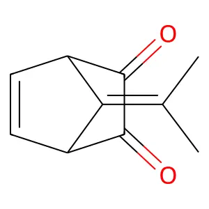 Bicyclo(2.2.1)hept-5-ene-2,3-dione,7-(1-methylethylidene)- structure