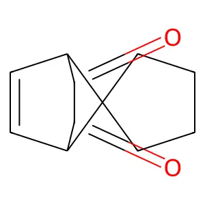 Spiro(bicyclo(2.2.1)hept-5-ene-7,1'-cyclopentane)-2,3-dione structure