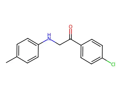1-(4-Chlorophenyl)-2-[(4-methylphenyl)amino]ethan-1-one structure