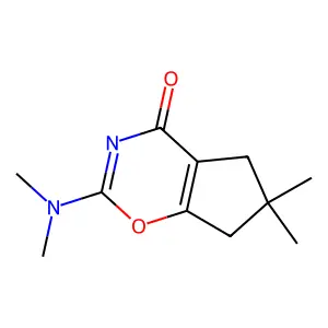 2-(Dimethylamino)-6,6-dimethyl-5,7-dihydrocyclopenta[e][1,3]oxazin-4-one structure