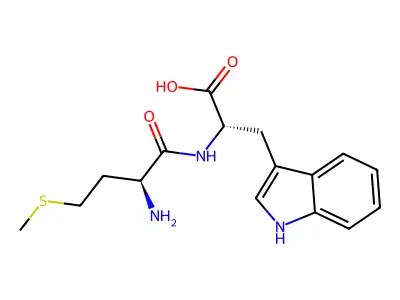 L-Methionyl-L-tryptophan structure