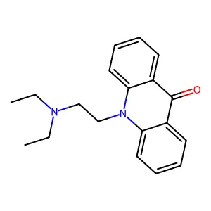 9(10H)-Acridinone, 10-(2-(diethylamino)ethyl)- structure