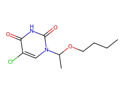 1-(1-Butoxyethyl)-5-chloropyrimidine-2,4-dione structure