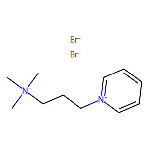Pyridinium, 1-(3-(trimethylammonio)propyl)-, dibromide structure