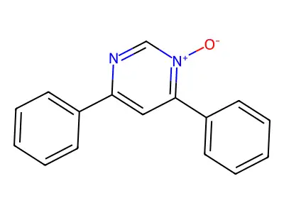 Pyrimidine, 4,6-diphenyl-, 1-oxide structure