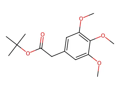 1,1-Dimethylethyl 3,4,5-trimethoxybenzeneacetate structure