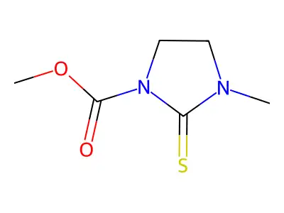 Methyl 3-methyl-2-thioxo-1-imidazolidinecarboxylate structure