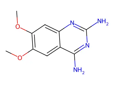 6,7-Dimethoxy-2,4-quinazolinediamine structure