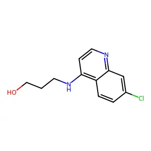 1-Propanol, 3-[(7-chloro-4-quinolinyl)amino]- structure
