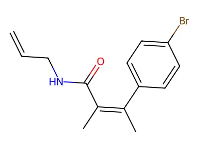 Cinnamamide, N-allyl-4-bromo-alpha,beta-dimethyl-, (Z)- structure