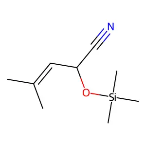 3-Pentenenitrile, 4-methyl-2-(trimethylsilyl)- structure