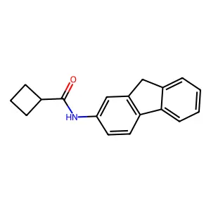 Formamide, cyclobutyl-N-(2-fluorenyl)- structure