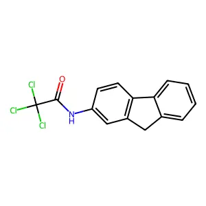 Acetamide, N-(2-fluorenyl)-2,2,2-trichloro- structure