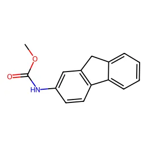 2-Fluorenecarbamic acid, methyl ester structure