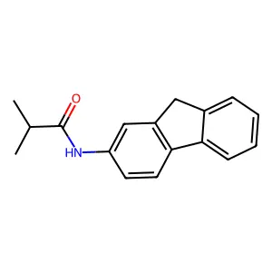 N-(9H-fluoren-2-yl)-2-methylpropanamide structure