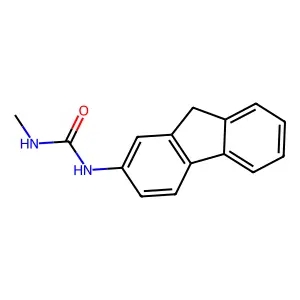 Urea, 1-(2-fluorenyl)-3-methyl- structure