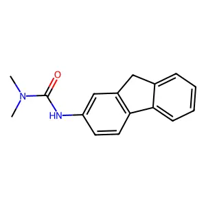 Urea, 1,1-dimethyl-3-(2-fluorenyl)- structure