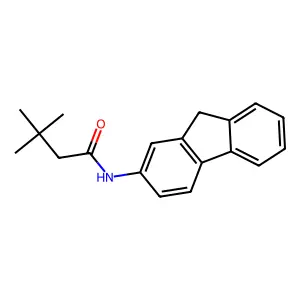N-9H-Fluoren-2-yl-3,3-dimethylbutanamide structure