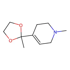1,2,3,6-Tetrahydro-1-methyl-4-(2-methyl-1,3-dioxolan-2-yl)pyridine structure