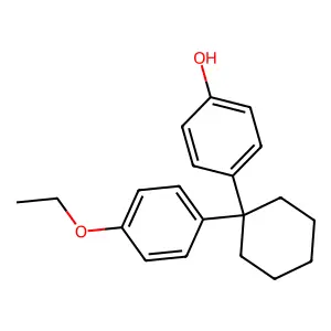 4-[1-(4-Ethoxyphenyl)cyclohexyl]phenol structure