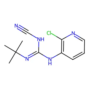 Guanidine, N-(2-chloro-3-pyridinyl)-N'-cyano-N''-(1,1-dimethylethyl)- structure
