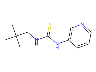 Urea, 1-tert-pentyl-3-(3-pyridyl)-2-thio- structure