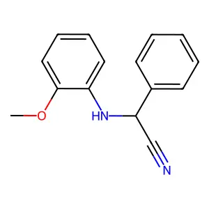 2-(2-Methoxyanilino)-2-phenylacetonitrile structure