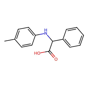 (4-Methylanilino)(phenyl)acetic acid structure